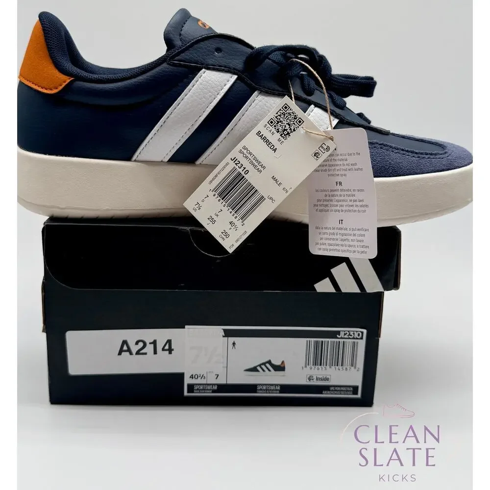 Adidas Barreda Blue/White/Tan Men's 7.5 NIB